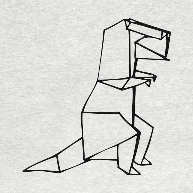 Origami T-rex by edwardecho